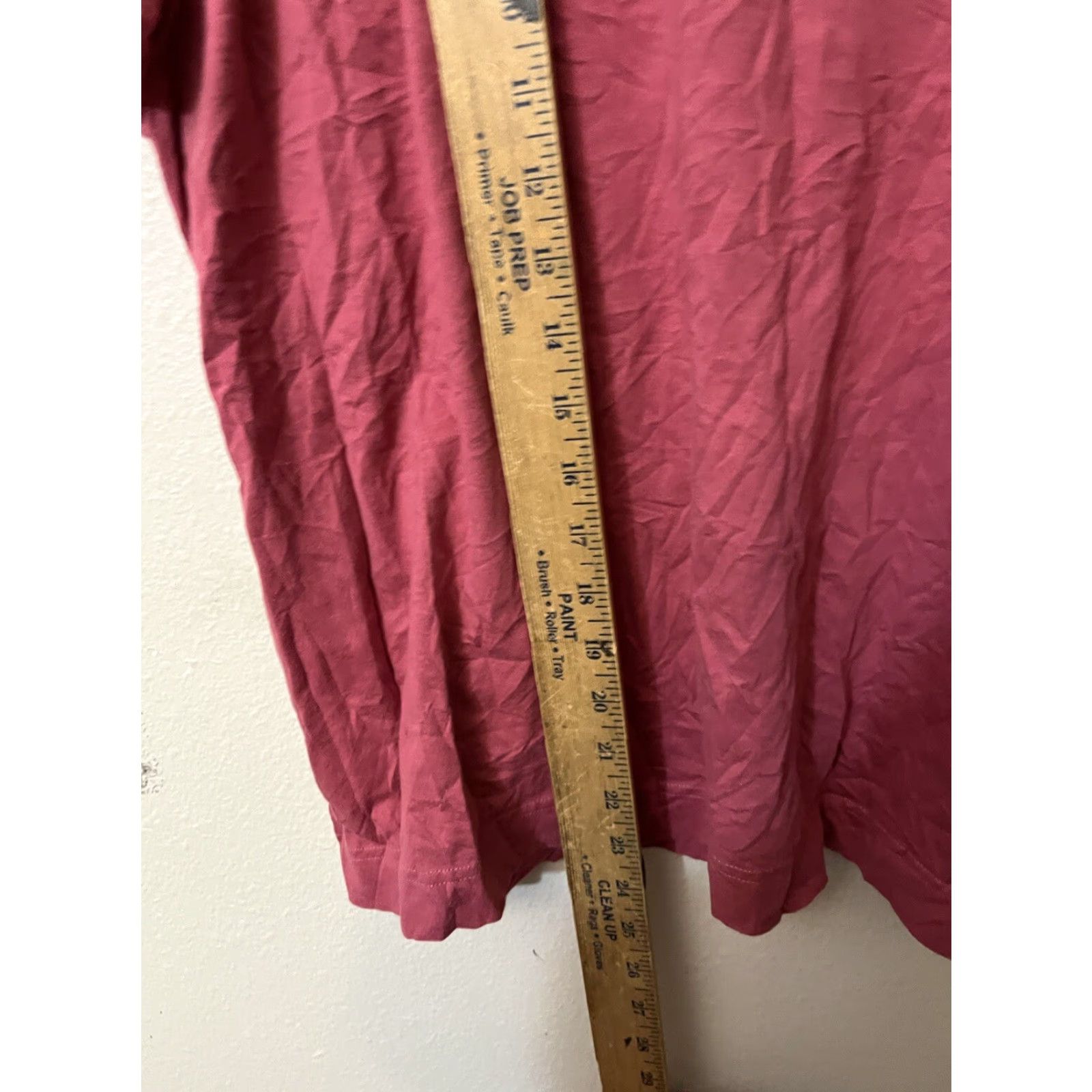Van Heusen Van Heusen Women's Large Pink Cotton Short Sleeve Henley Blouse Size L / US 10 / IT 46 - 4 Thumbnail
