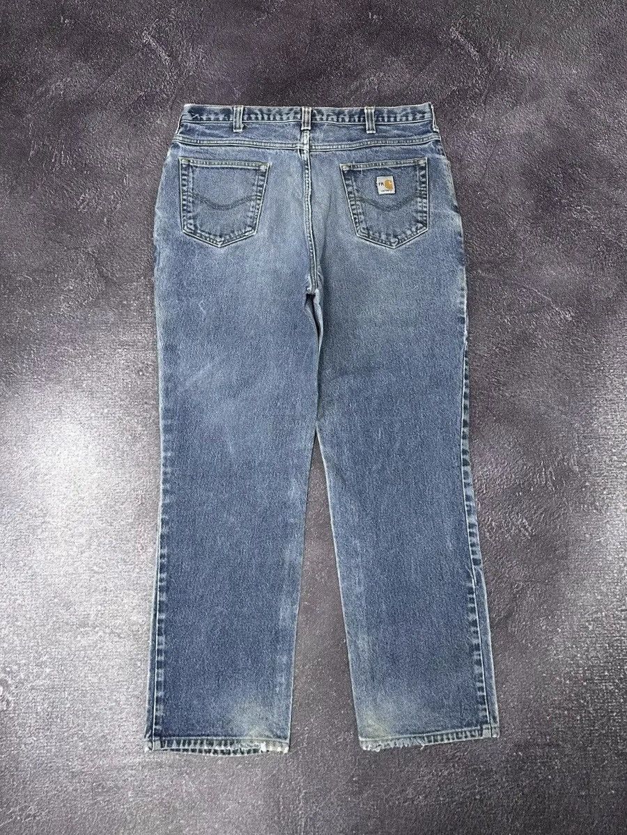 Carhartt Vintage Carhartt Flame Resistant USA Opium Faded Work Jeans Size US 38 / EU 54 - 1 Thumbnail