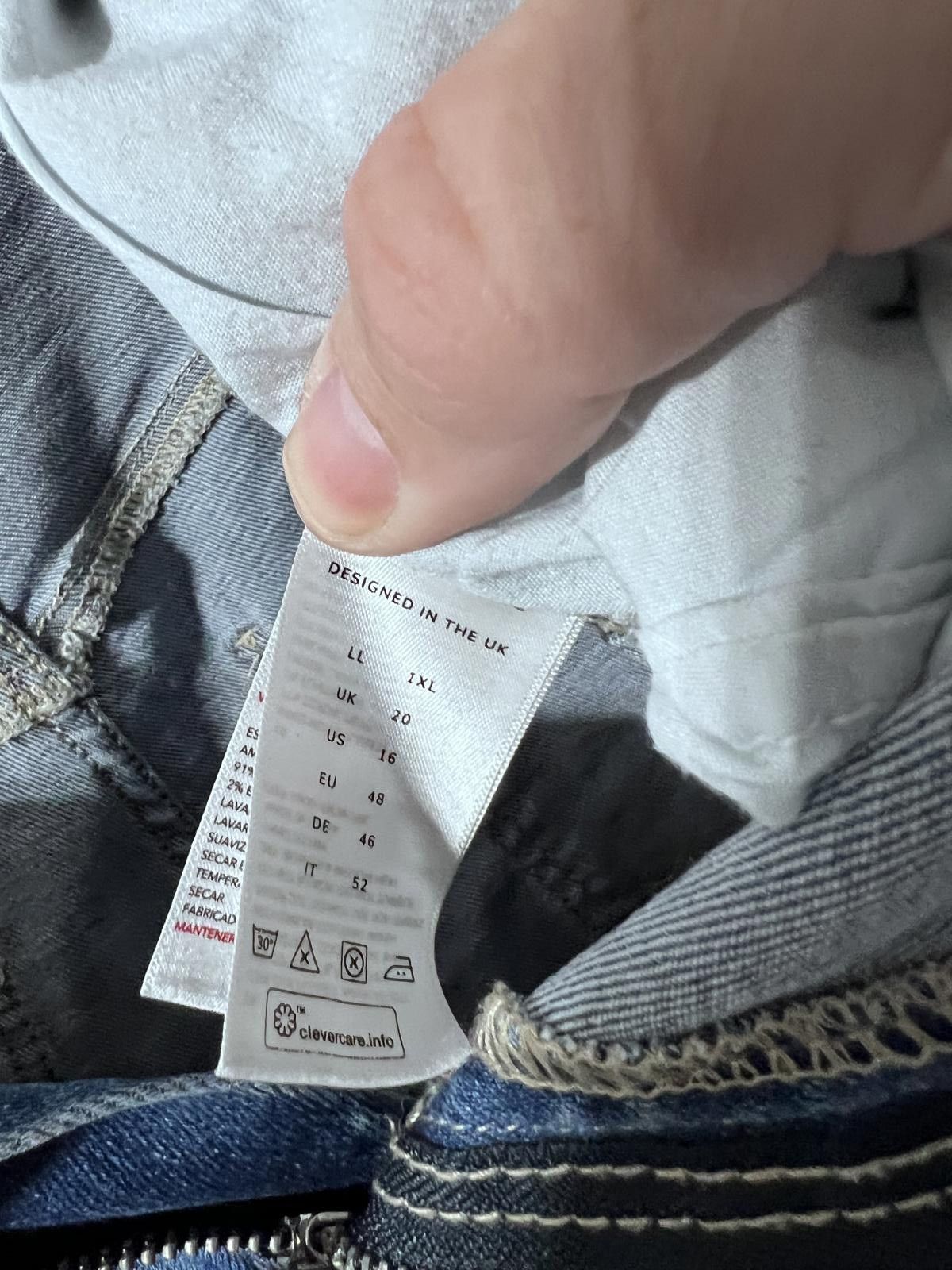 Other Lovall Blue Skinny Jeans – Size 20 (1XL) Size 38" / US 16 / IT 52 - 5 Thumbnail