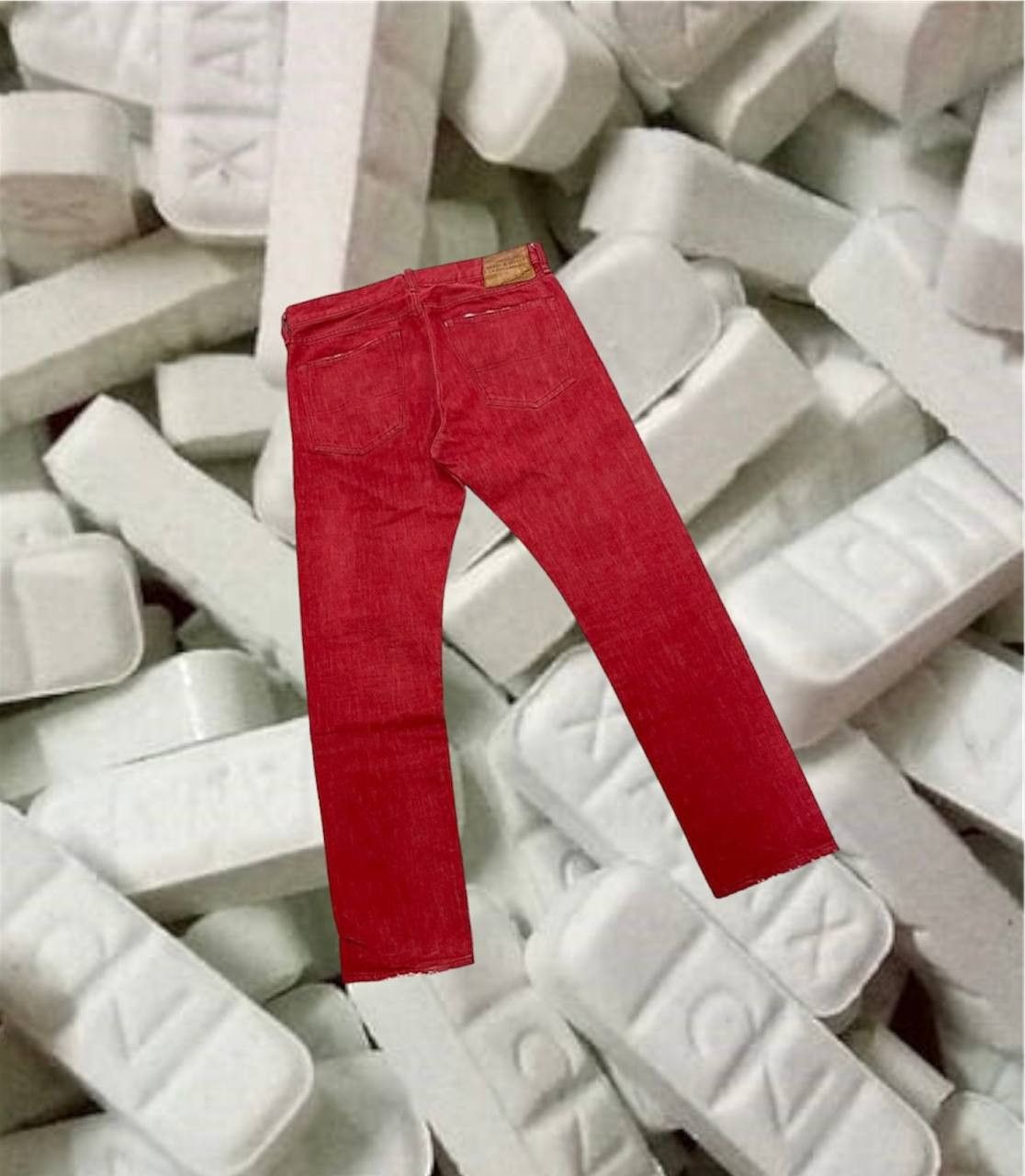 image of Denim And Supply Ralph Lauren x Polo Ralph Lauren Jeans Denim&supply in Red, Men's (Size 33)