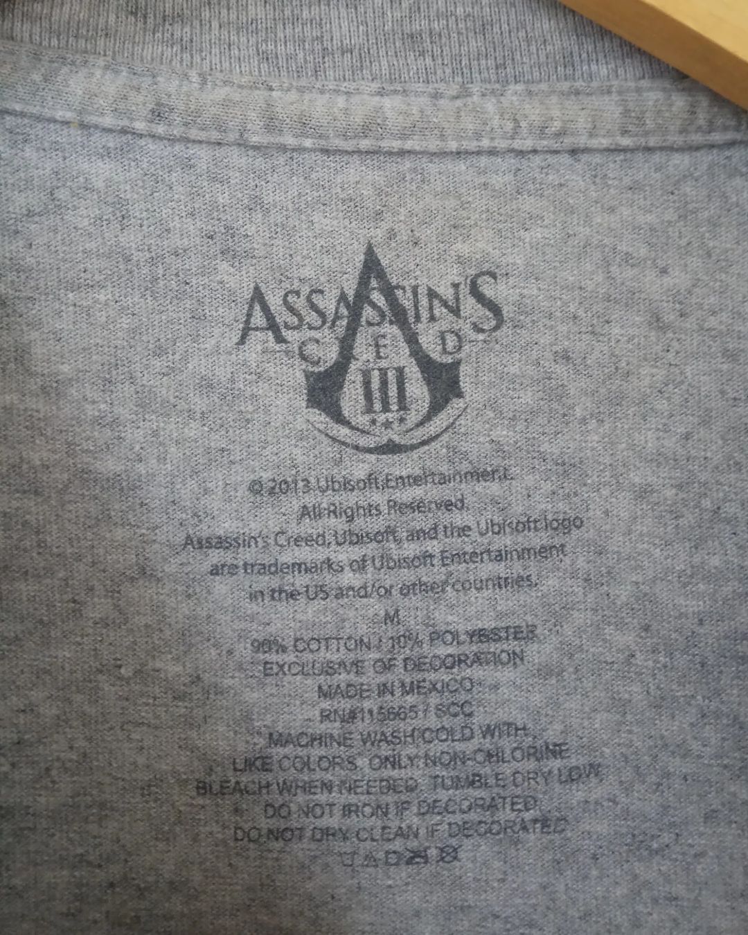 Anime Assassin's Creed III Big Print Game Tees Size US M / EU 48-50 / 2 - 4 Thumbnail