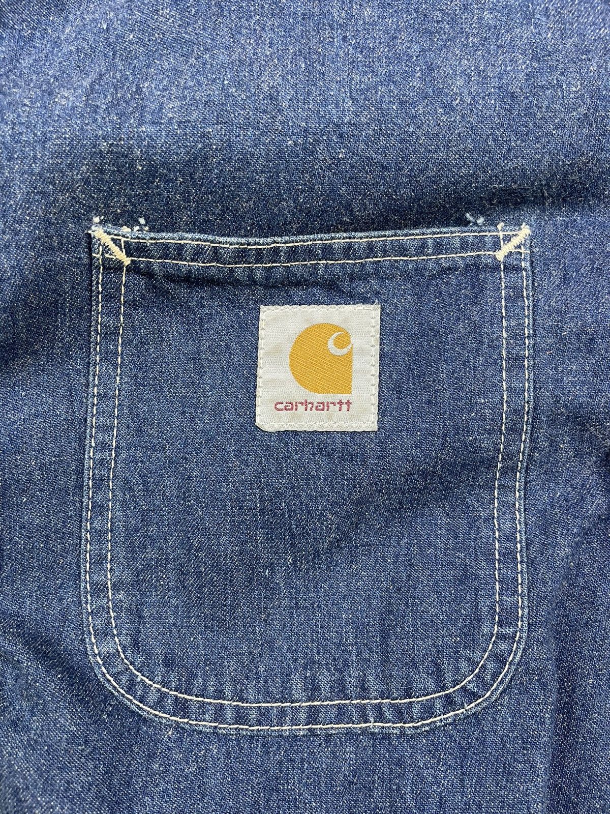 Carhartt Vtg 90s Carhartt Denim 5 Pocket Denim Chore Jackets Size US M / EU 48-50 / 2 - 11 Thumbnail