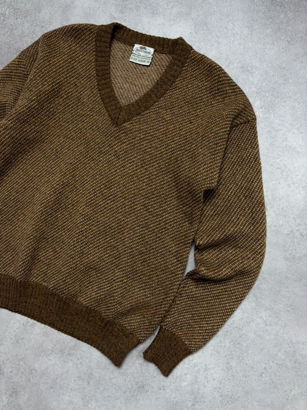 Fruit Of The Loom Rare Fruit of The loom Vintage wool knitwear 80s Brown Size US M / EU 48-50 / 2 - 2 Thumbnail