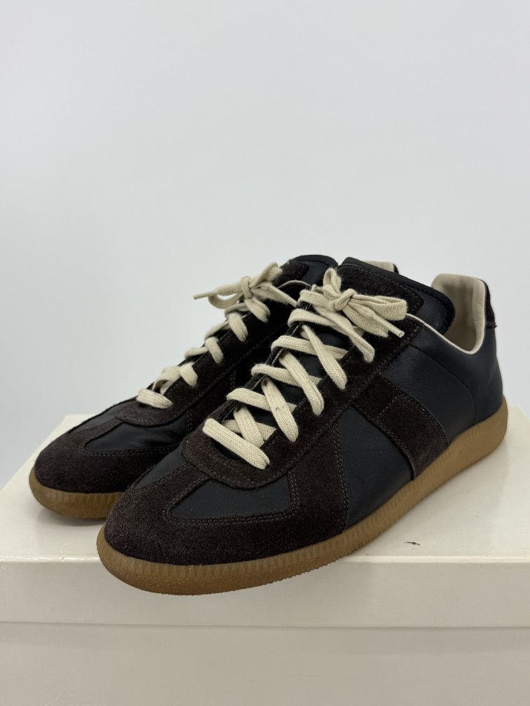 Maison Margiela GAT Low Black Brown Size US 7 / EU 40 - 3 Thumbnail