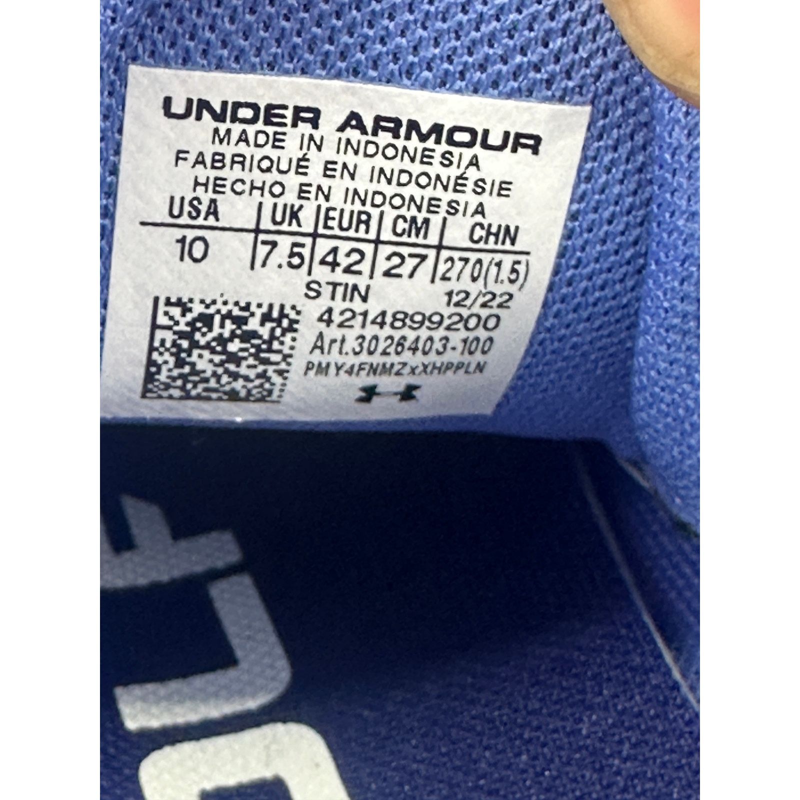 Under Armour Under Armour Golf Cleats Shoes Women 10 Charged Breathe Blue Size US 10 / IT 40 - 8 Thumbnail