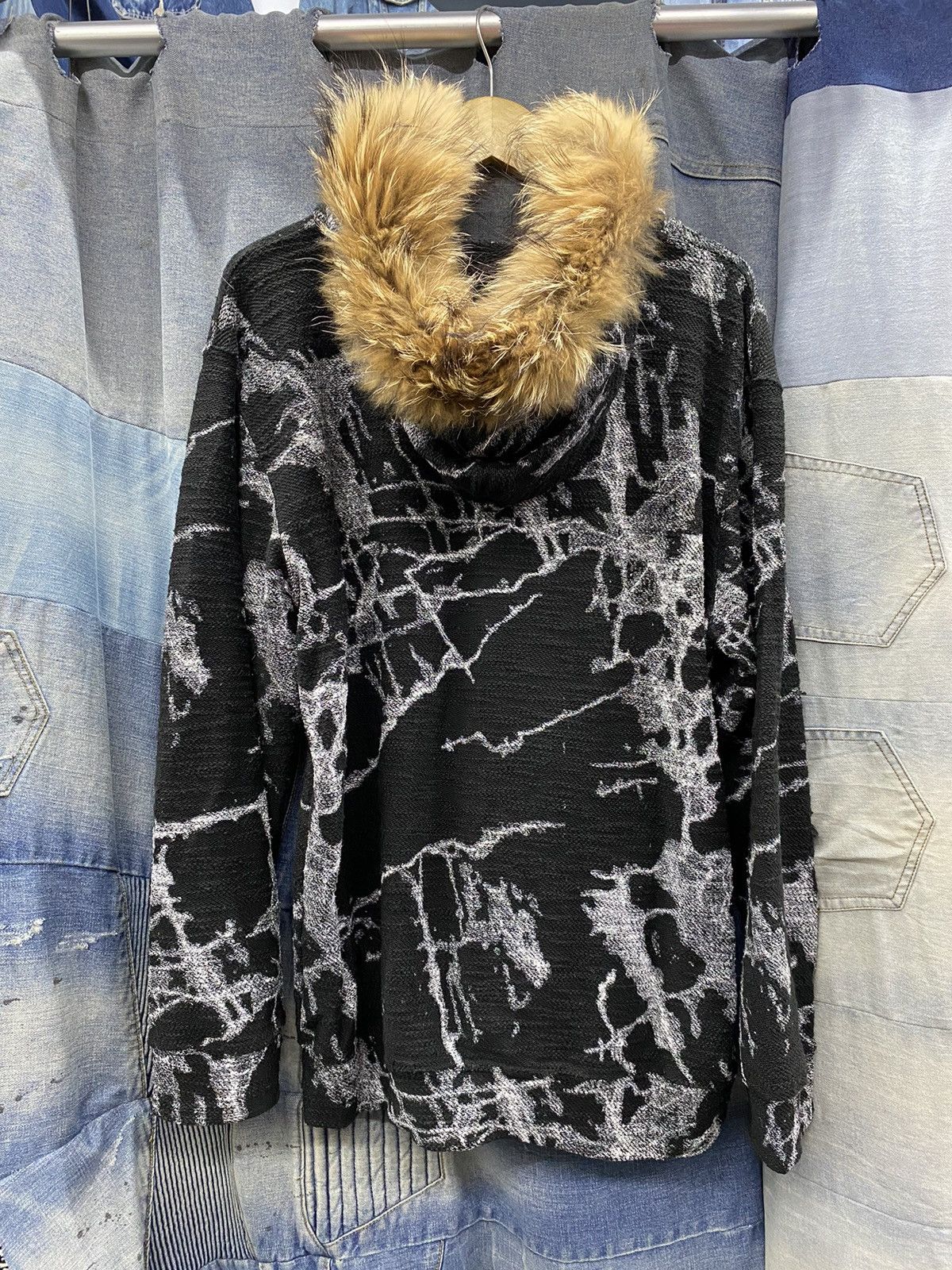 If Six Was Nine × Japanese Brand Fur hoodie undefined splater like hys junya style Size US L / EU 52-54 / 3 - 8 Thumbnail