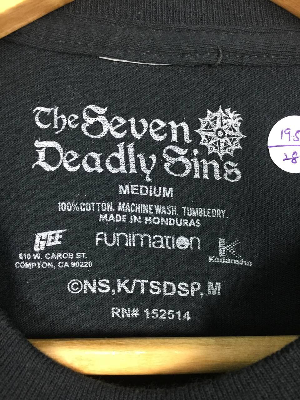 Anime × Japanese Brand × Vintage The Seven Deadly Sins Animal Symbols Anime Manga Tee Size US M / EU 48-50 / 2 - 7 Thumbnail