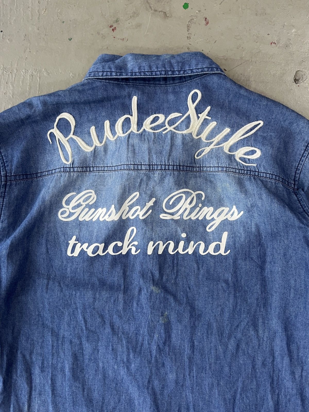14th Addiction In The Attic Dirty Denim Chambray Shirt Size US L / EU 52-54 / 3 - 2 Thumbnail