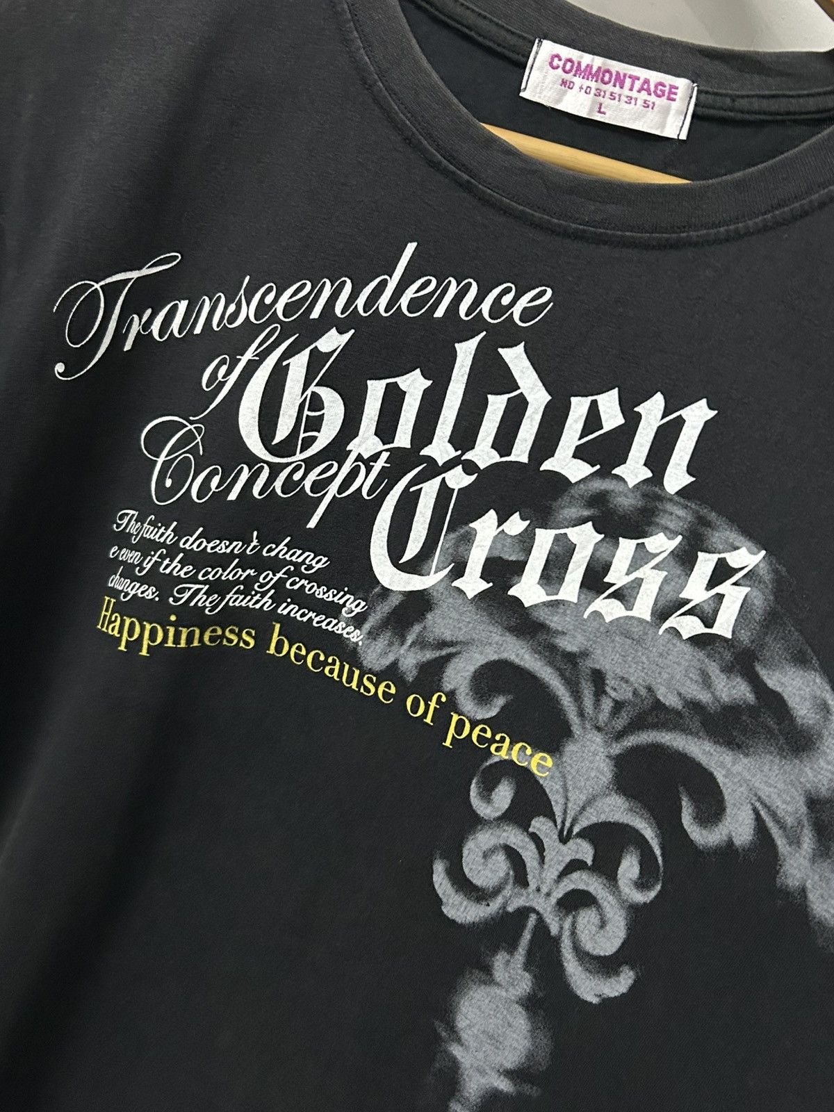 20471120 Commontage Gothic Style Golden Cross Quotes Healing Feeling Size US M / EU 48-50 / 2 - 6 Thumbnail