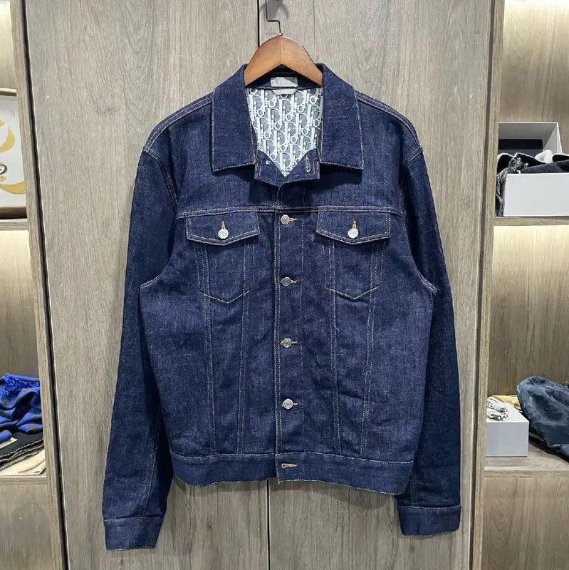 Dior Dior Blue Leather Women's Jacket 0089 Size XS / US 0-2 / IT 36-38 - 1 Thumbnail