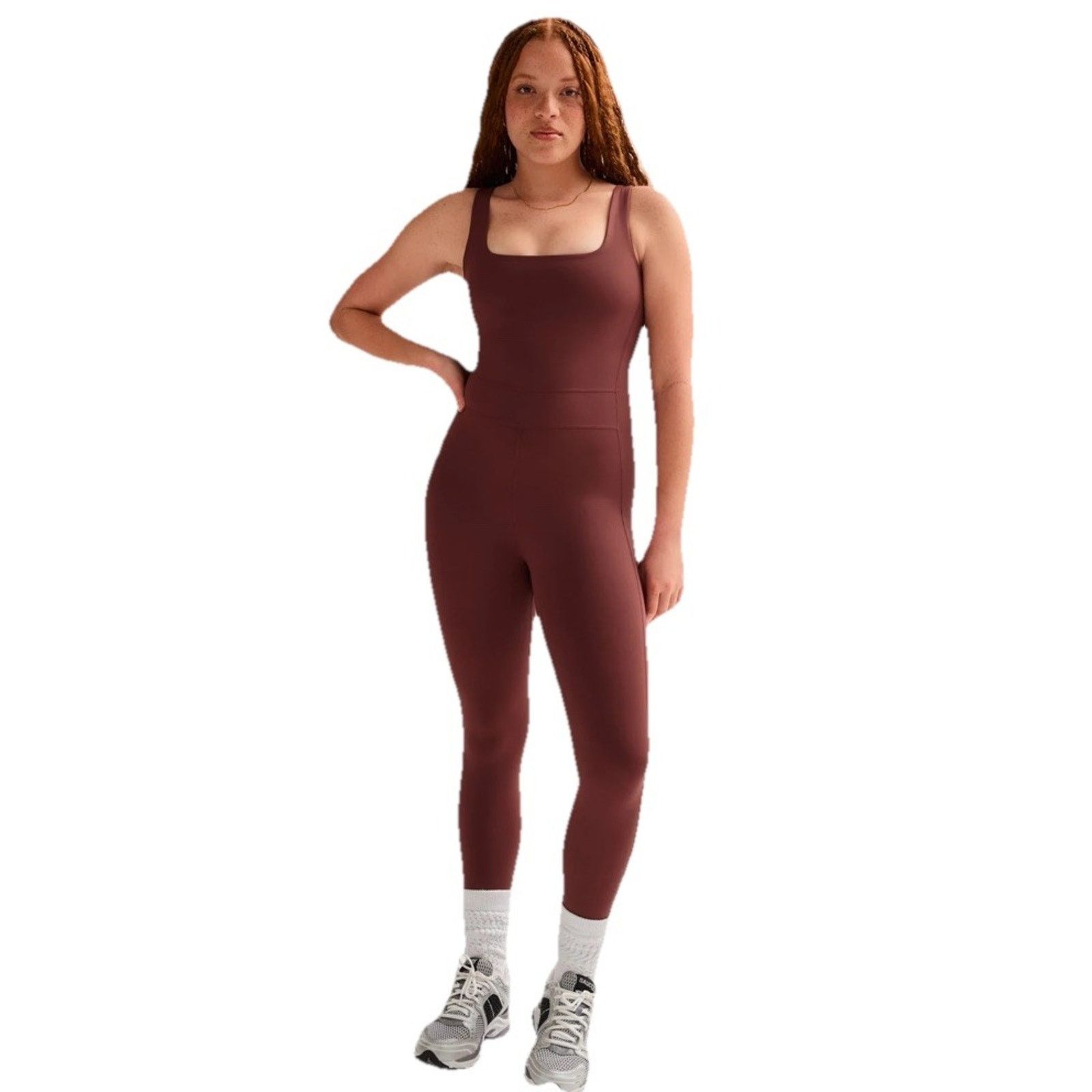 Girlfriend Collective Girlfriend Collective Kona Luxe Unitard Square Neck Brown XL Size 38" / US 16 / IT 52 - 10 Thumbnail