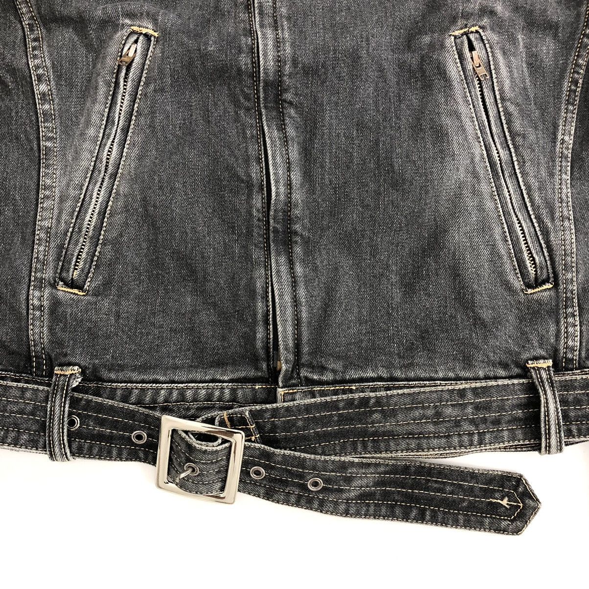 If Six Was Nine Vintage Japanese Brand Black Wash Biker Jacket Jeans Size US M / EU 48-50 / 2 - 6 Thumbnail