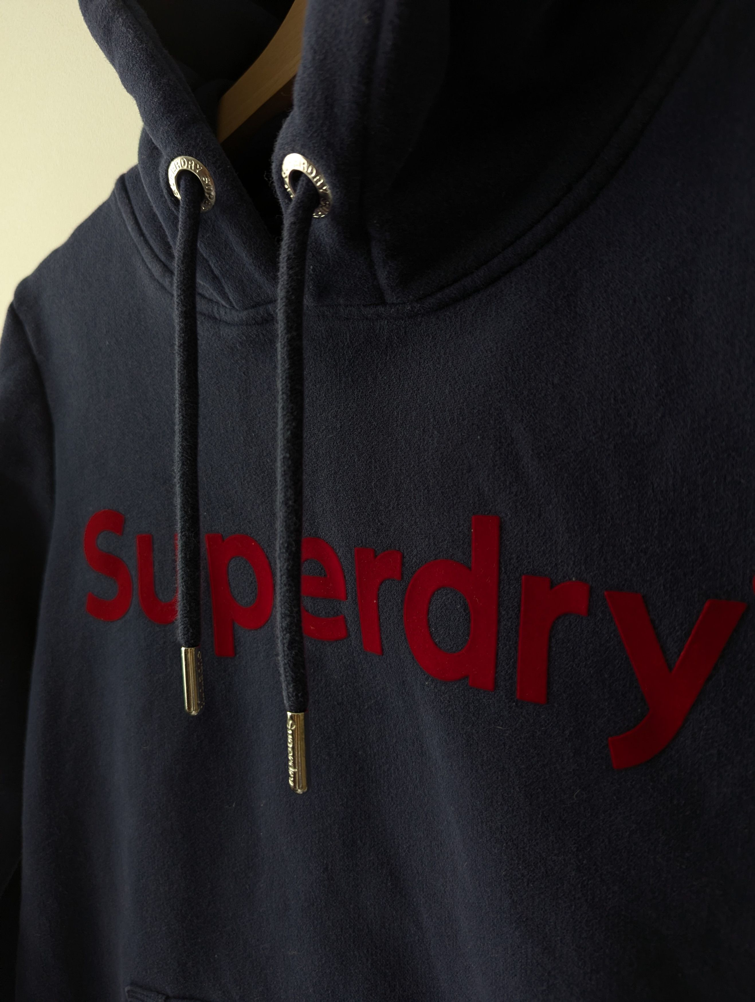 Superdry Superdry Logo Hoodie Navy Red Streetwear Skate Y2K Size M / US 6-8 / IT 42-44 - 3 Thumbnail