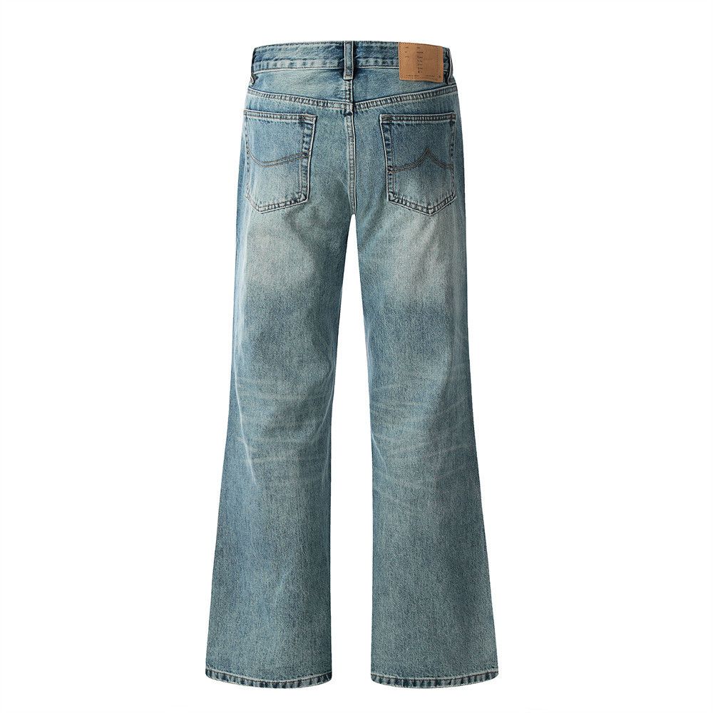 Vintage American-style distressed washed flared jeans for men Size US 32 / EU 48 - 2 Thumbnail