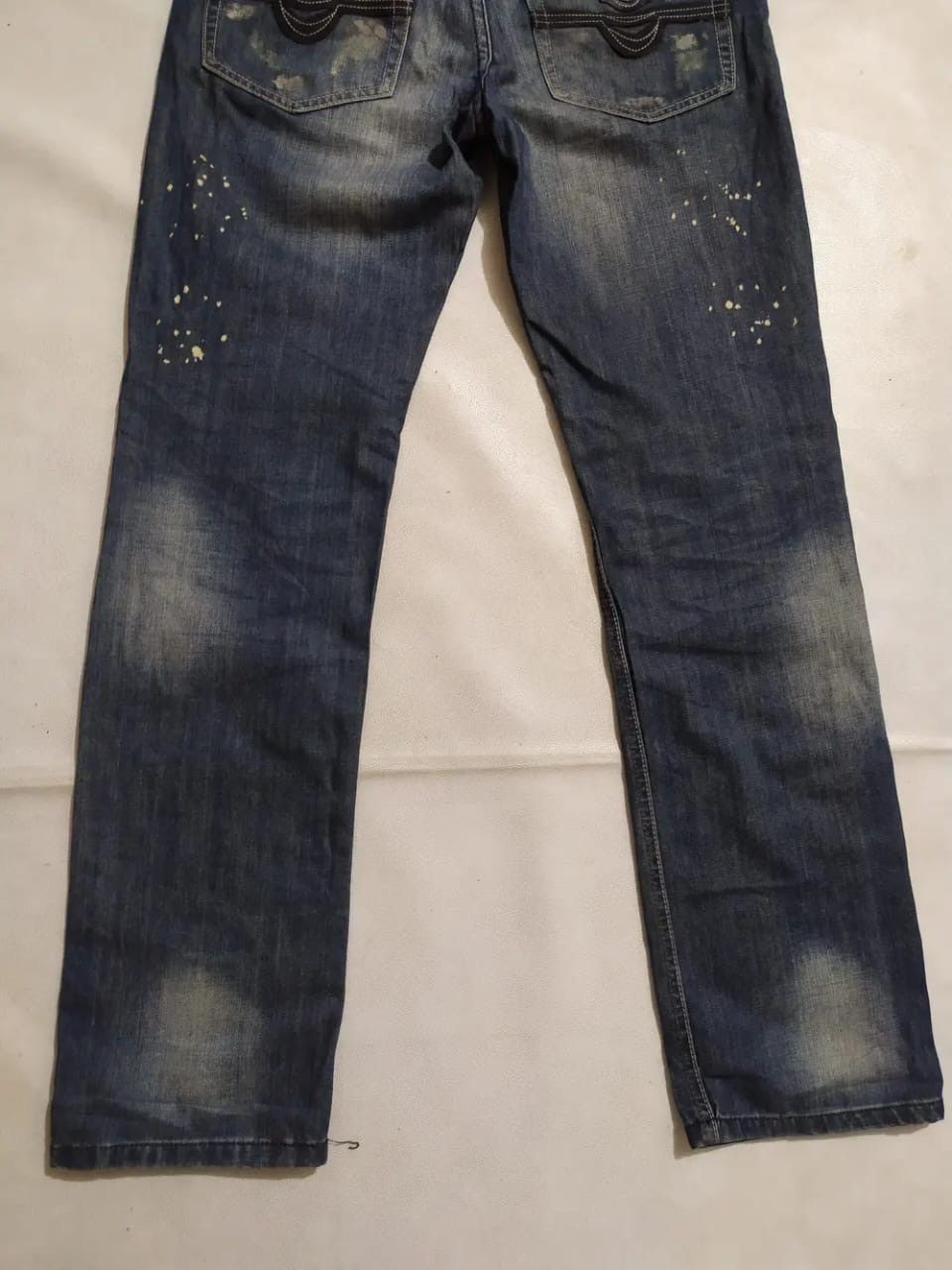 John Galliano John Galliano 2008 Denim painter distressed Jeans Pants Size US 30 / EU 46 - 8 Thumbnail