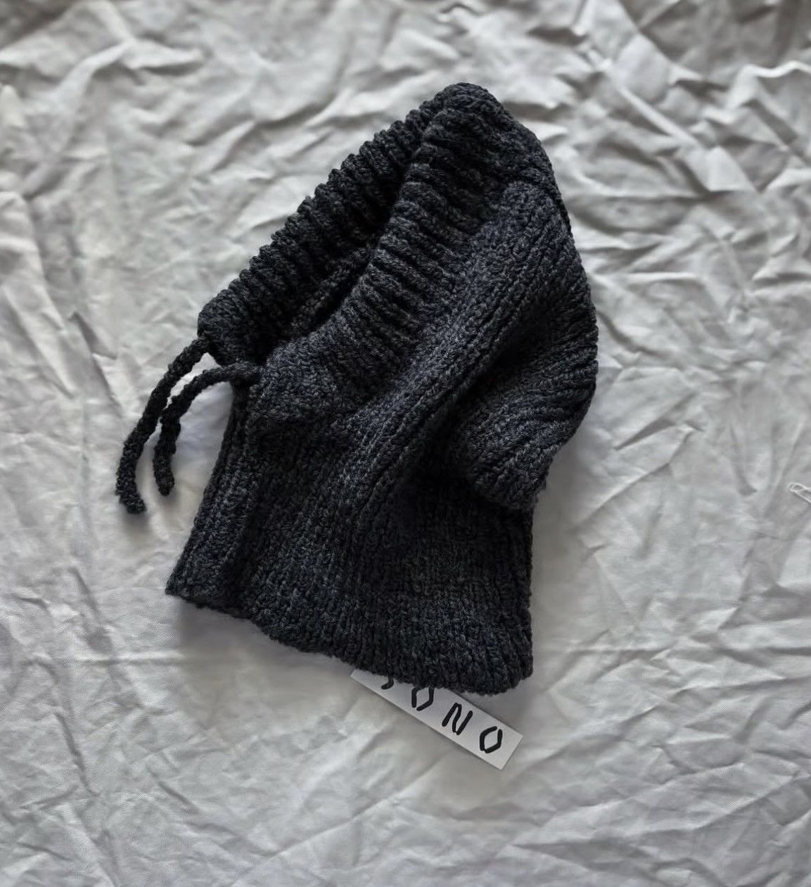 Other sono Hedwig Hood charcoal balaclava Size ONE SIZE - 1 Thumbnail