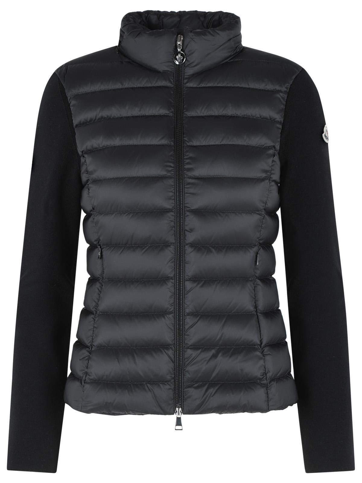 Moncler MONCLER Padded Virgin Wool Cardigan With Black Zip Size M / US 6-8 / IT 42-44 - 1 Thumbnail