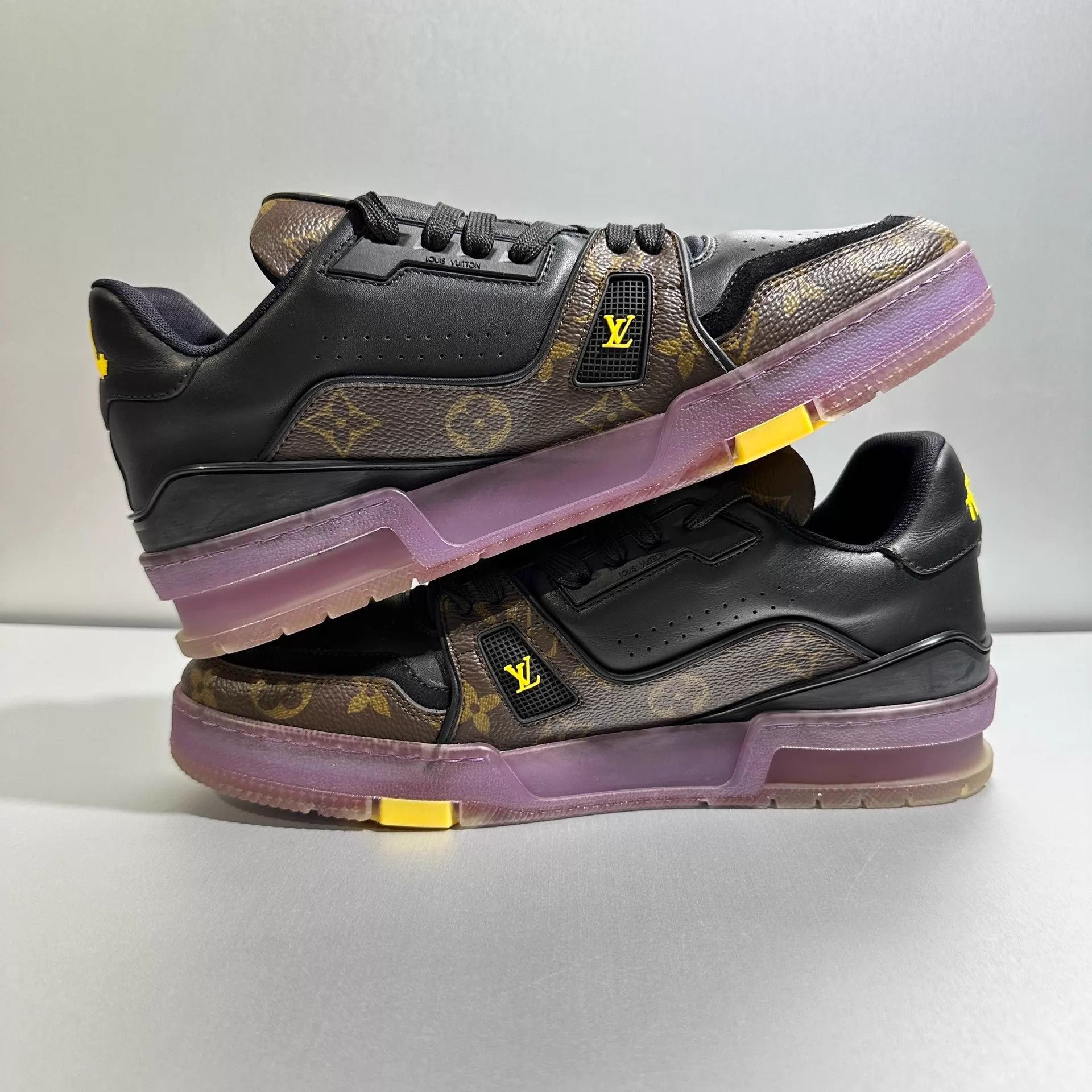 Louis Vuitton LV Trainer Purple Gold Lakers 40/US6 1x Worn Mint Size US 7 / EU 40 - 4 Thumbnail