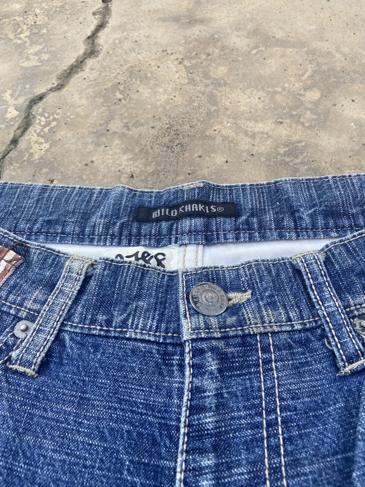 Japanese Brand Wild Khakis Denim Pant Size US 31 - 4 Thumbnail