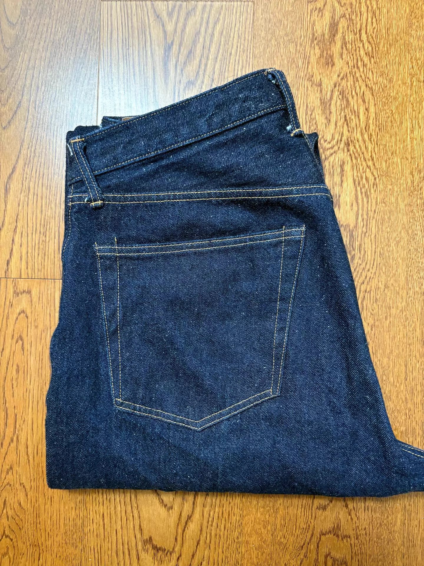 Kaptain Sunshine KAPTAIN SUNSHINE 25FW Washed Straight Indigo 34 Jean Size US 34 / EU 50 - 1 Thumbnail