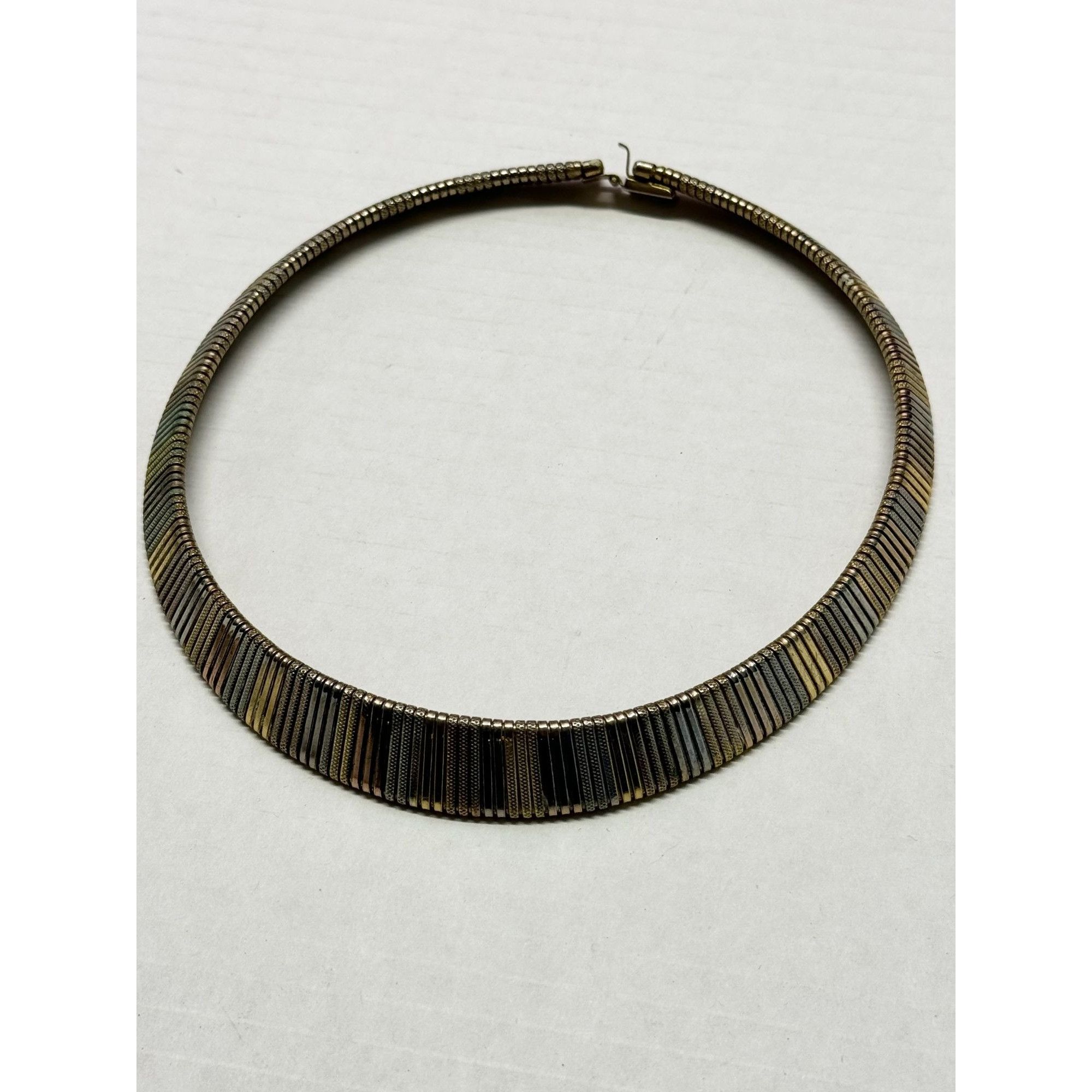 Vintage Vintage gold and silver mesh collar necklace Size ONE SIZE - 2 Thumbnail