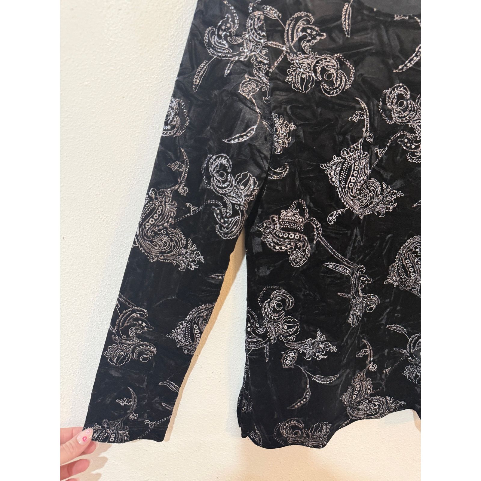 Other Y2K Goth Fairy Velvet Sparkle Top Size S / US 4 / IT 40 - 6 Thumbnail