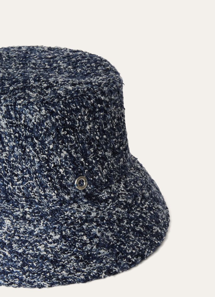 Loro Piana o1srvl11e0325 FAO1068 Size: OS / Denim Silk Hat / Cap Size ONE SIZE - 3 Thumbnail