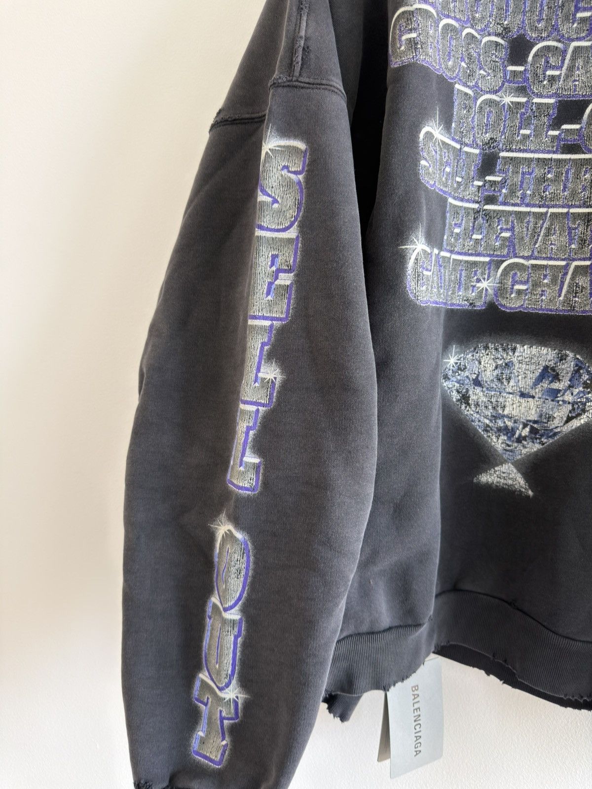 Balenciaga *RARE* BALENCIAGA DEMNA SEE NOW BUY NOW 3 BOXY HOODIE FADED Size US L / EU 52-54 / 3 - 13 Thumbnail