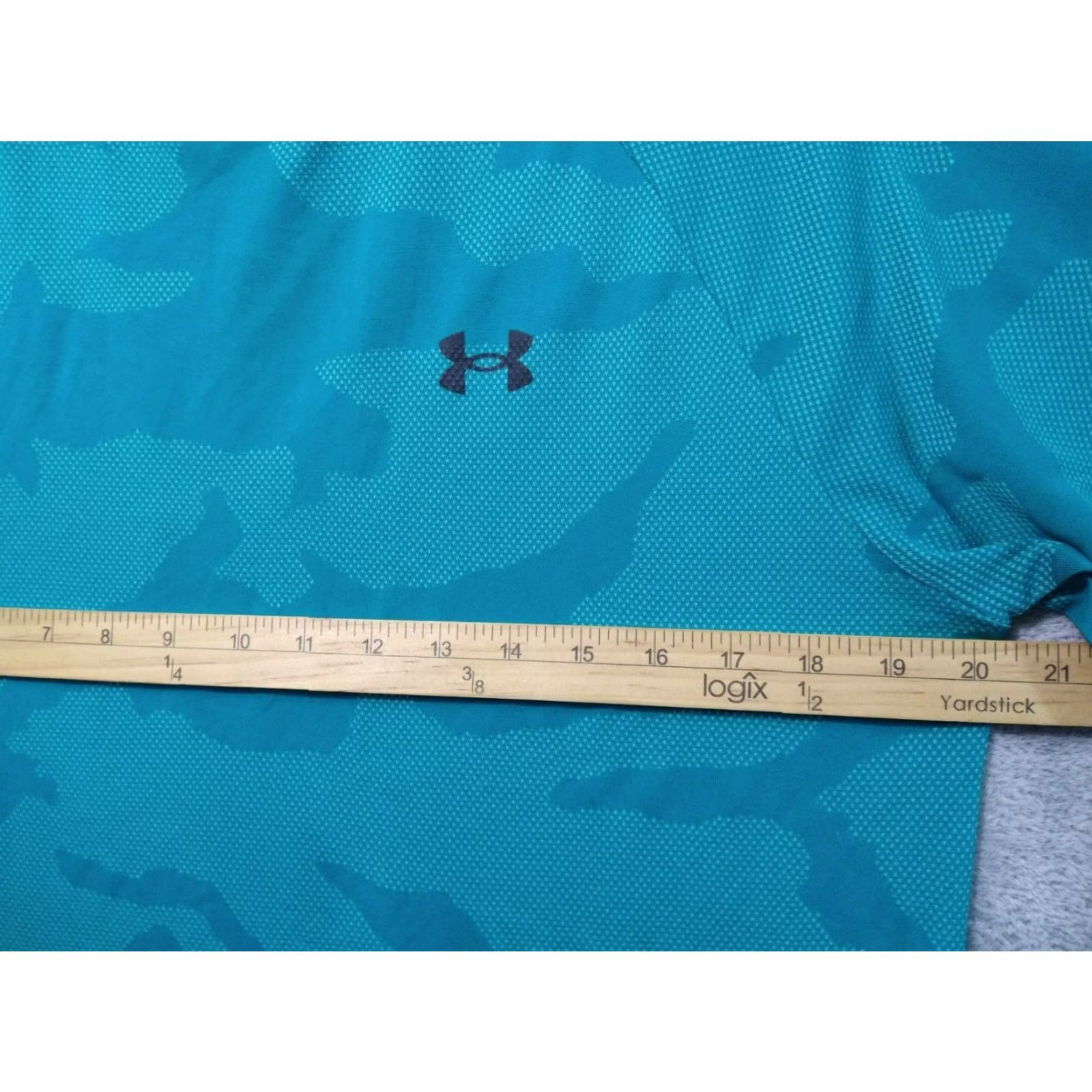 Under Armour Under Armour Shirt Mens Medium Blue Camo Velocity Jacquard Short Sleeve Loose Size US M / EU 48-50 / 2 - 4 Thumbnail