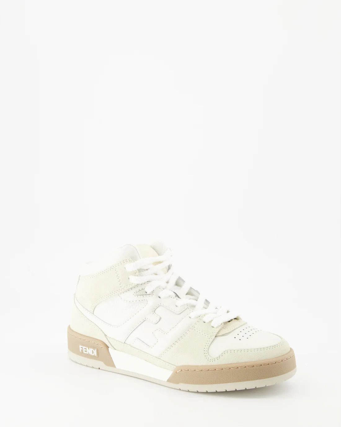 Fendi o1w1db10325 8E8358 Hi-Top Sneakers in White Size US 8 / IT 38 - 2 Thumbnail