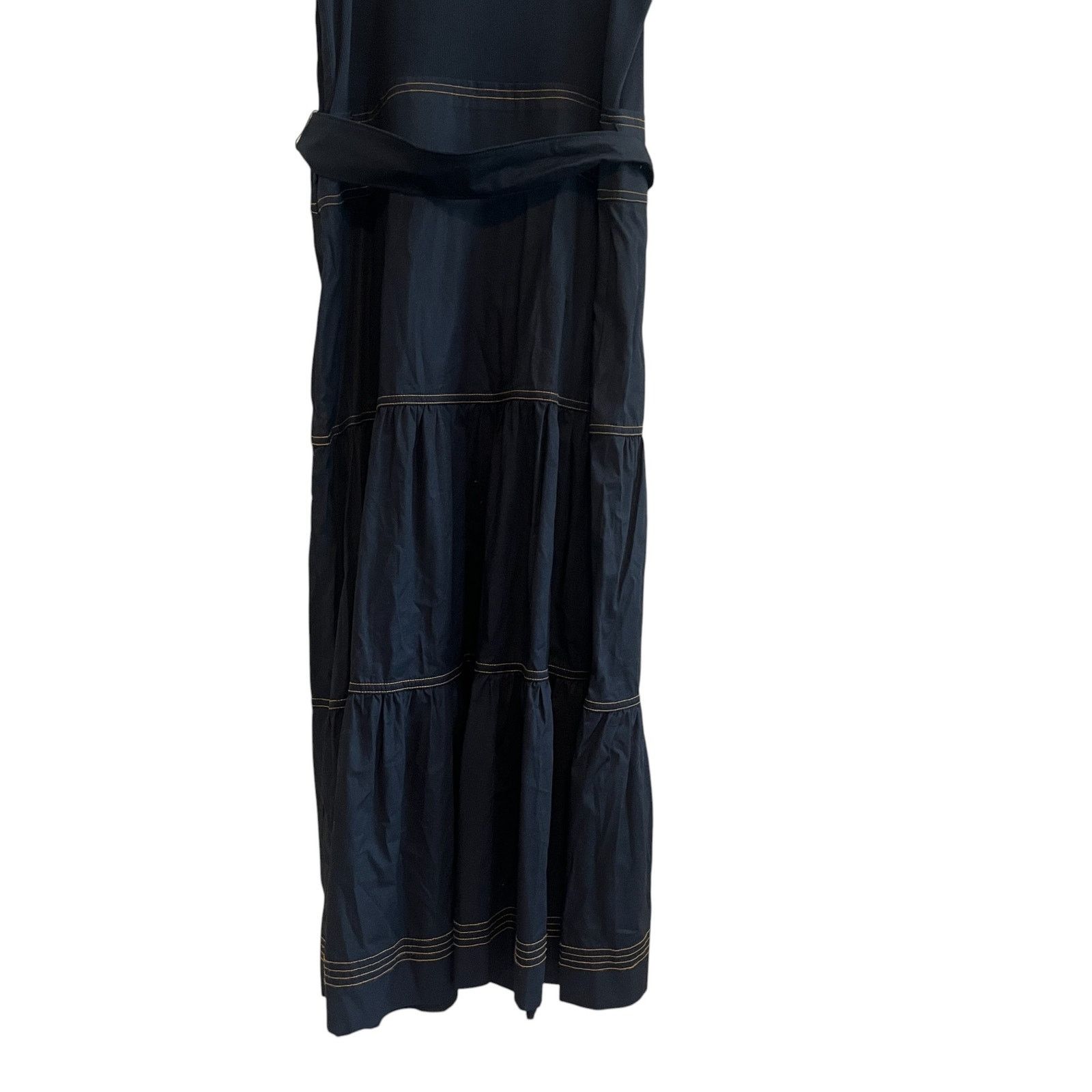 Veronica Beard Veronica Beard Austyn Tie Waist Tiered Tank Midi Dress XL Size XL / US 12-14 / IT 48-50 - 8 Thumbnail