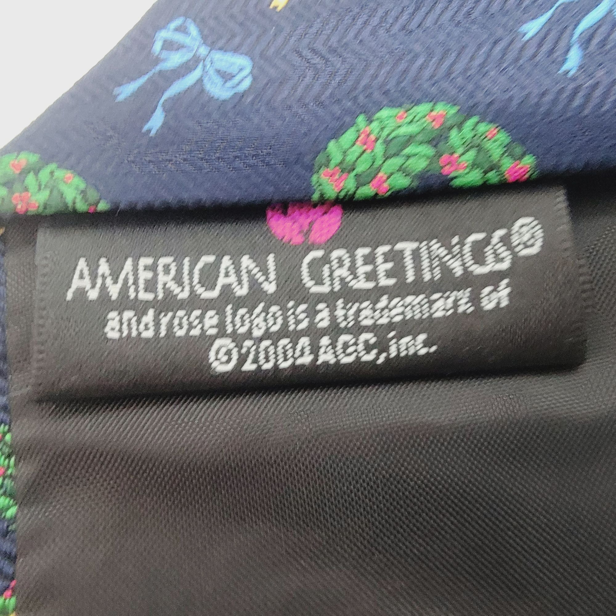 Other ⭐American Greetings Vintage Men's Christmas Wreath Blue Gre Size ONE SIZE - 6 Thumbnail