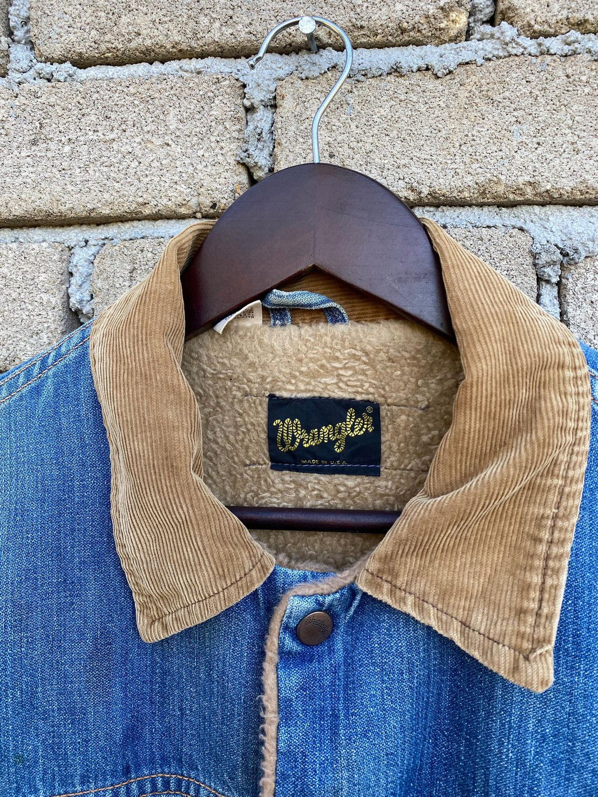 Wrangler Vintage Wrangler Denim Jacket With Fleece Lined Size US S / EU 44-46 / 1 - 4 Thumbnail