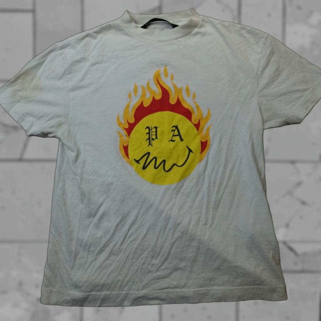 Palm Angels Palm Angels Shirt Small White Smiley Collection Double Sided Graphic Print Crew Neck Cotton Jersey Men S White 2020s Vintage No N/A Size US S / EU 44-46 / 1 - 1 Thumbnail