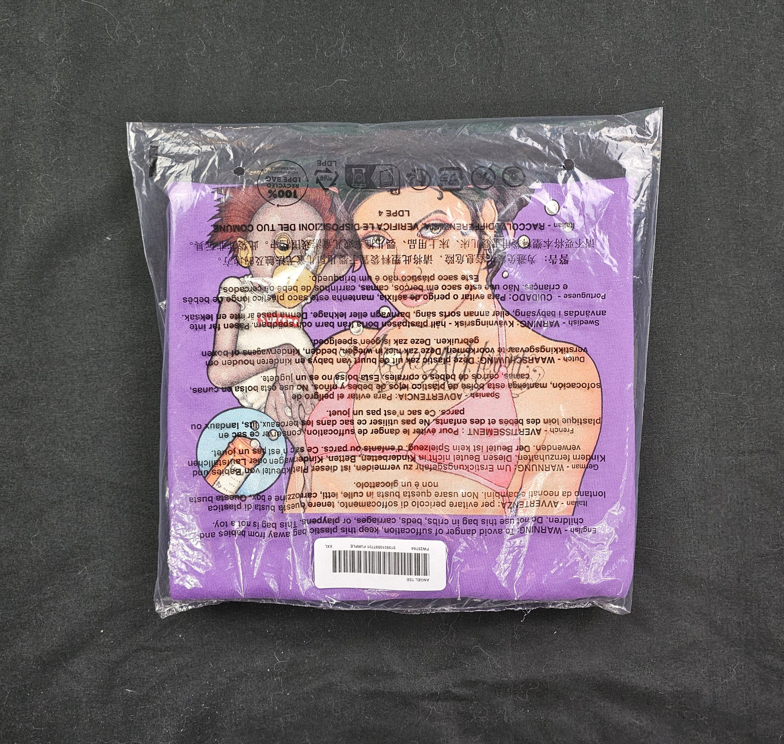 Supreme Supreme Angel Tee FW25 Purple Men's Size XXL BRAND NEW Size US XXL / EU 58 / 5 - 5 Thumbnail