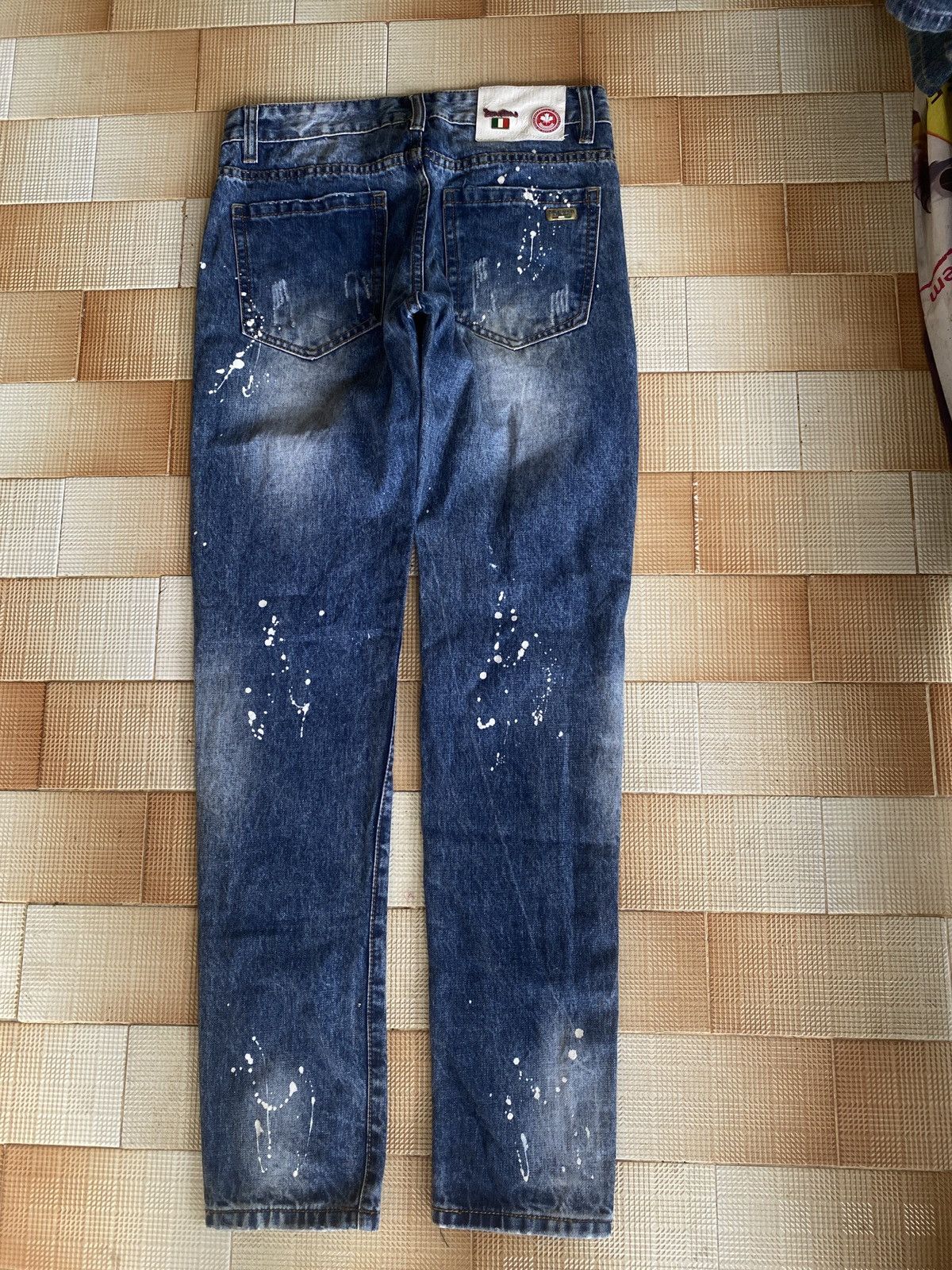 BUFFALO BOBS × Beauty Beast × Vintage Vintage dsouared painted slim fit denim Size US 31 - 4 Thumbnail
