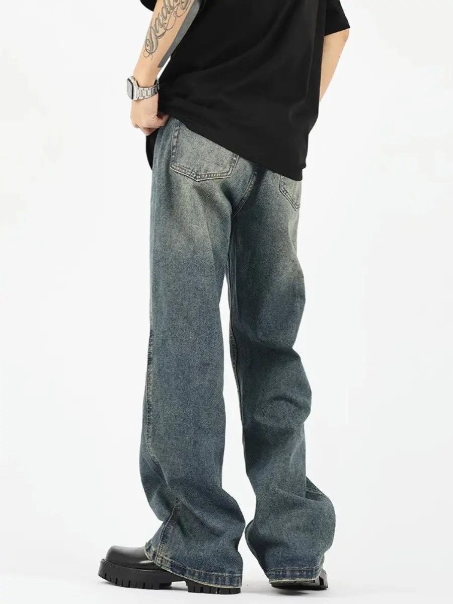 Japanese Brand × Jean Retro loose high street straight leg jeans Size US 32 / EU 48 - 2 Thumbnail