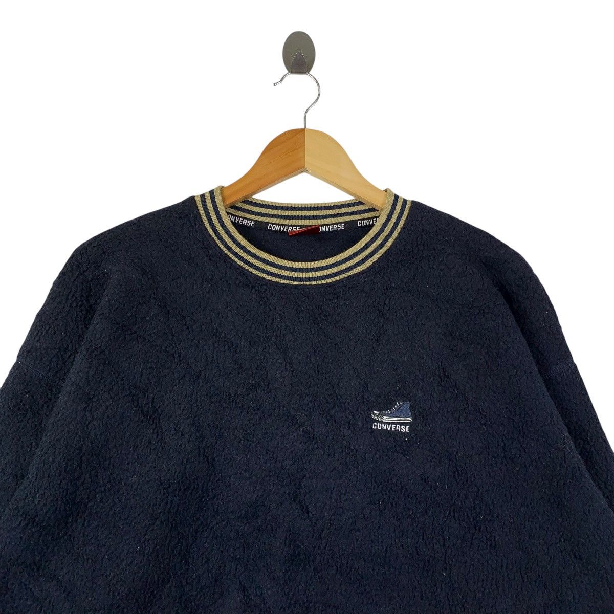 Converse Vintage Converse All Star Fleece Sweatshirt Navy Size US L / EU 52-54 / 3 - 3 Thumbnail