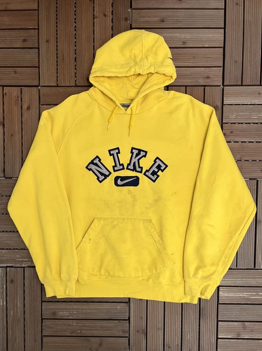 Vintage yellow nike online hoodie