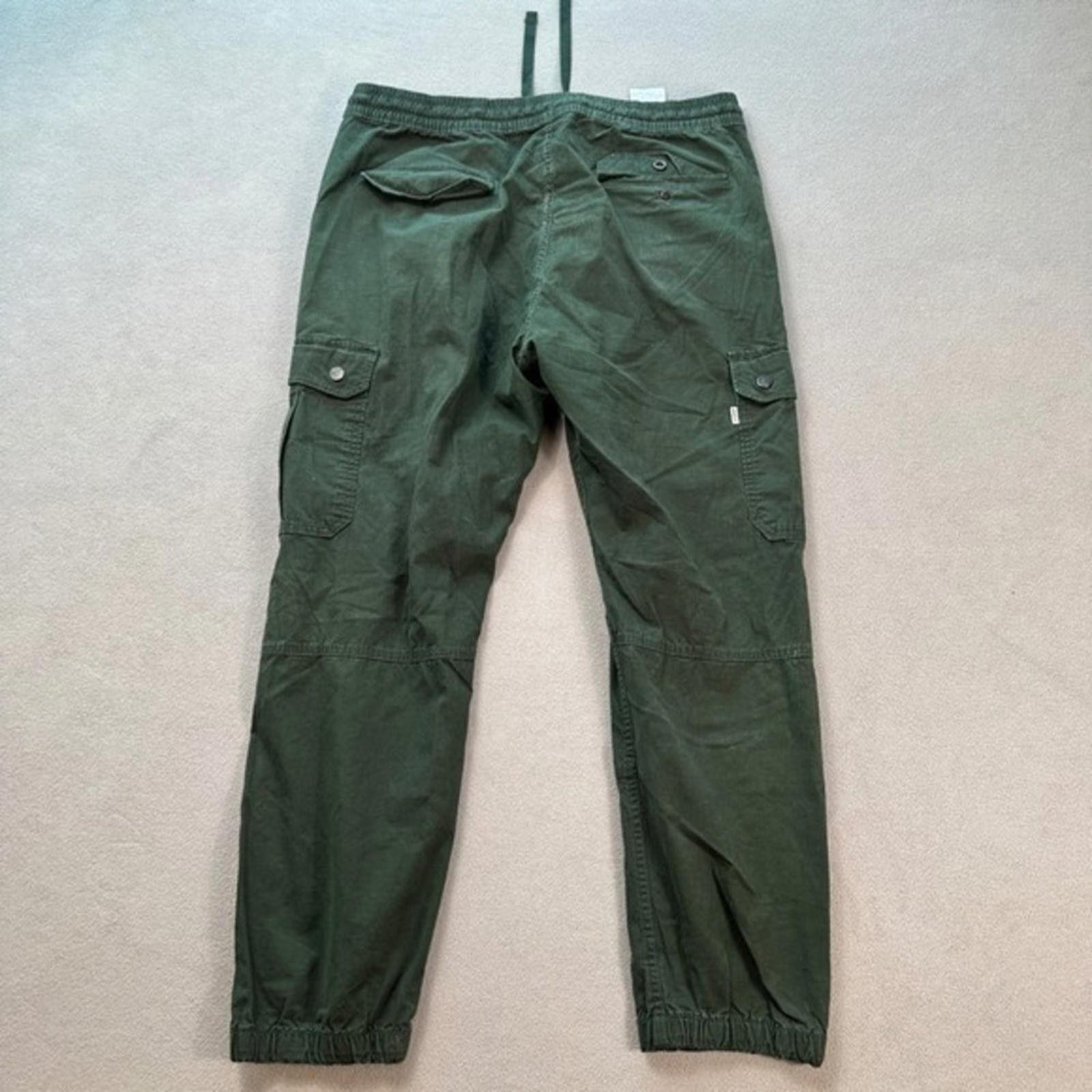 Levi's Levis Cargo Jogger Pants Mens Olive Green Drawstring Waist Size US 34 / EU 50 - 2 Thumbnail