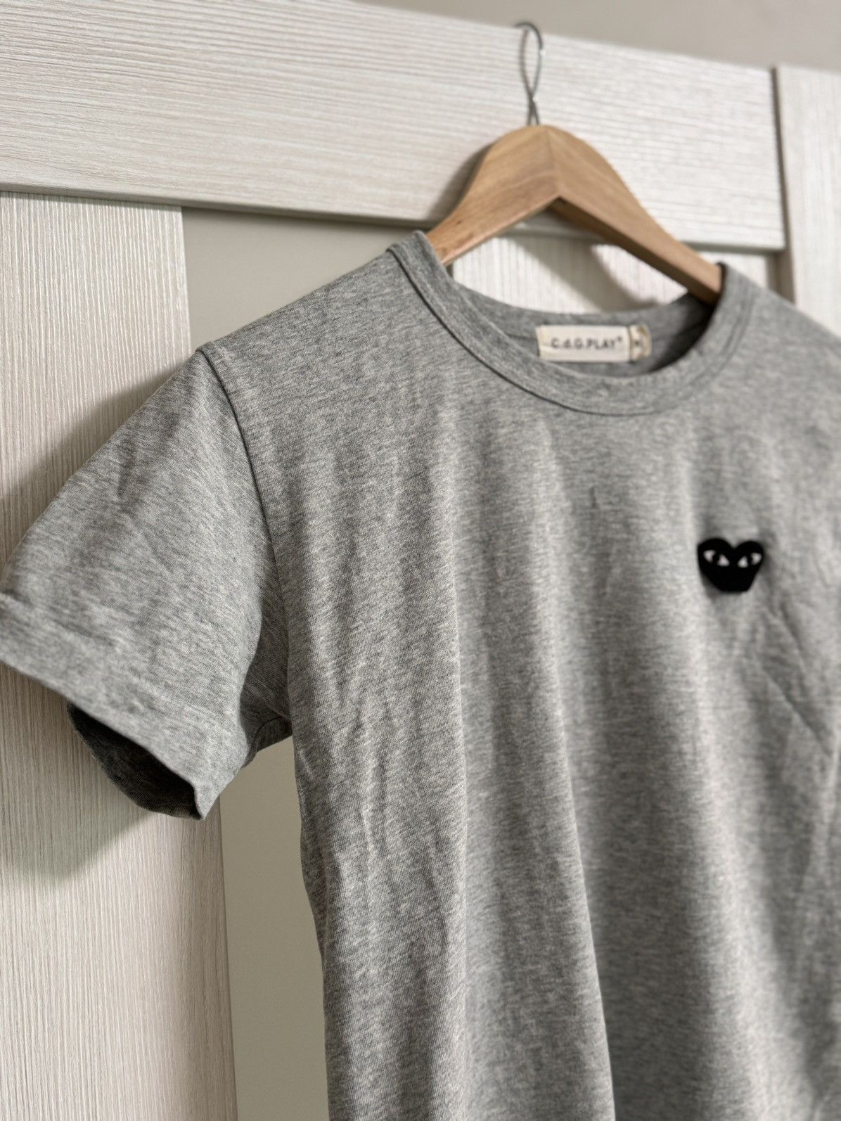 Comme des Garcons × Vintage CDG Black Heart With Blue Eyes on white T shirt Size US M / EU 48-50 / 2 - 5 Thumbnail