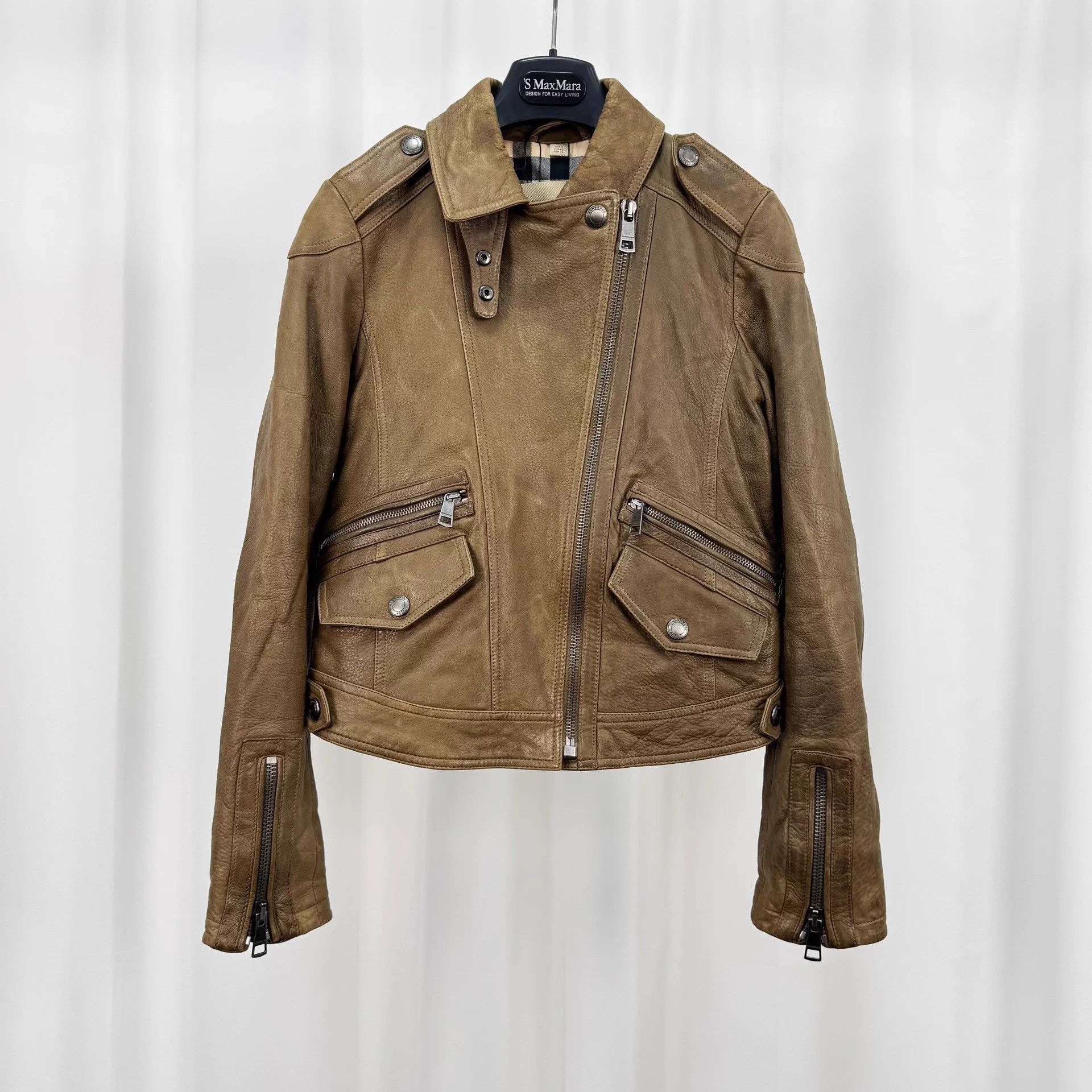 Burberry Burberry Quilted Sheepskin Jacket Check Lined UK8 95 New Size S / US 4 / IT 40 - 1 Thumbnail