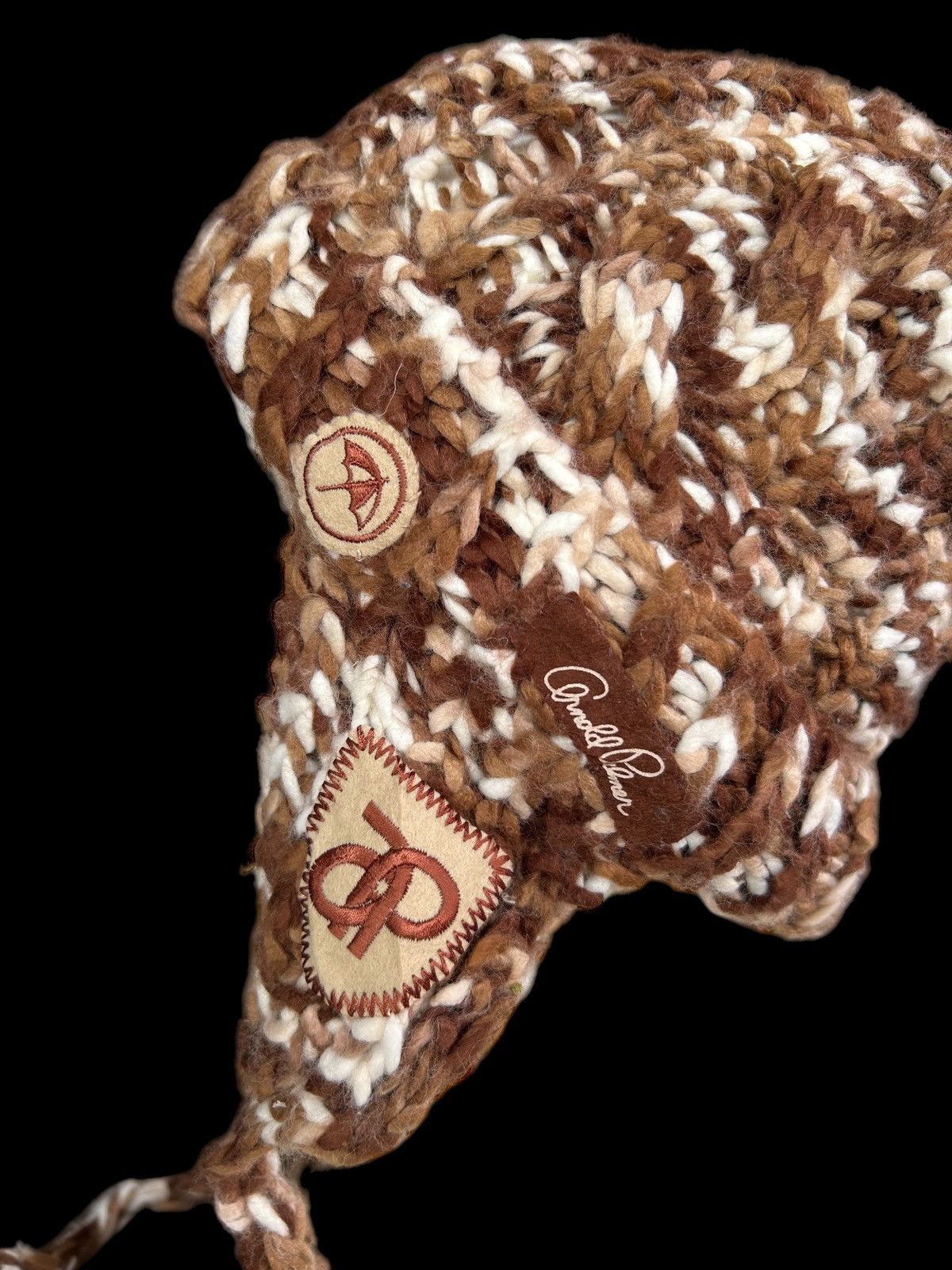 Japanese Brand × Kapital × Vintage Arnold Palmer Crochet Knitt Beanie Hats 🎌☠️☠️ Size ONE SIZE - 4 Thumbnail