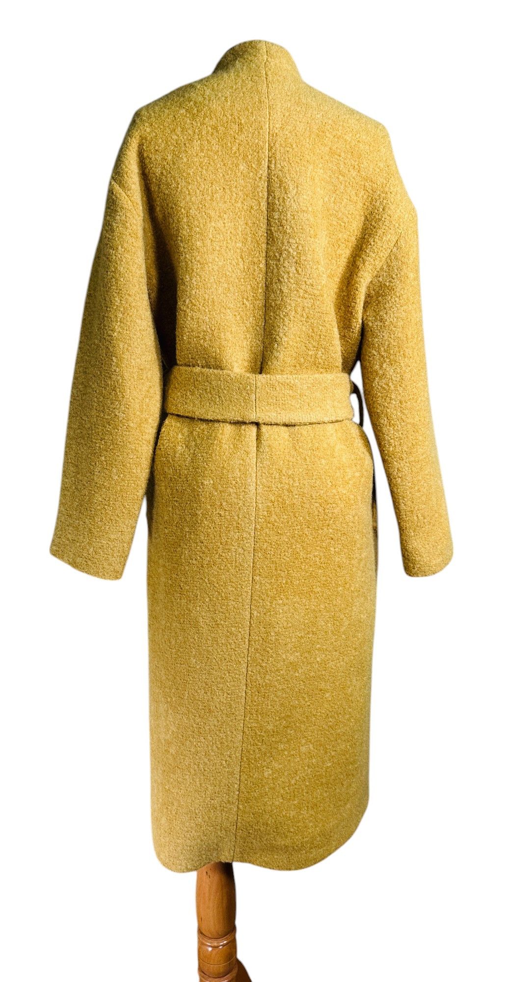 Spoon Yellow Alpaca Coat Size XS / US 0-2 / IT 36-38 - 4 Thumbnail