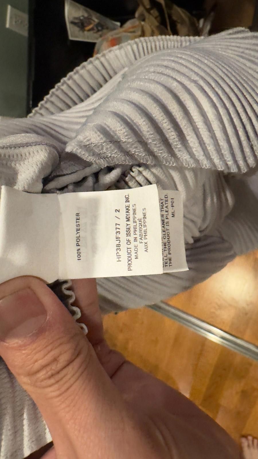 Issey Miyake Issey Miyake Framework Pants Light Grey/ Blue Size 02 Size US 34 / EU 50 - 3 Thumbnail