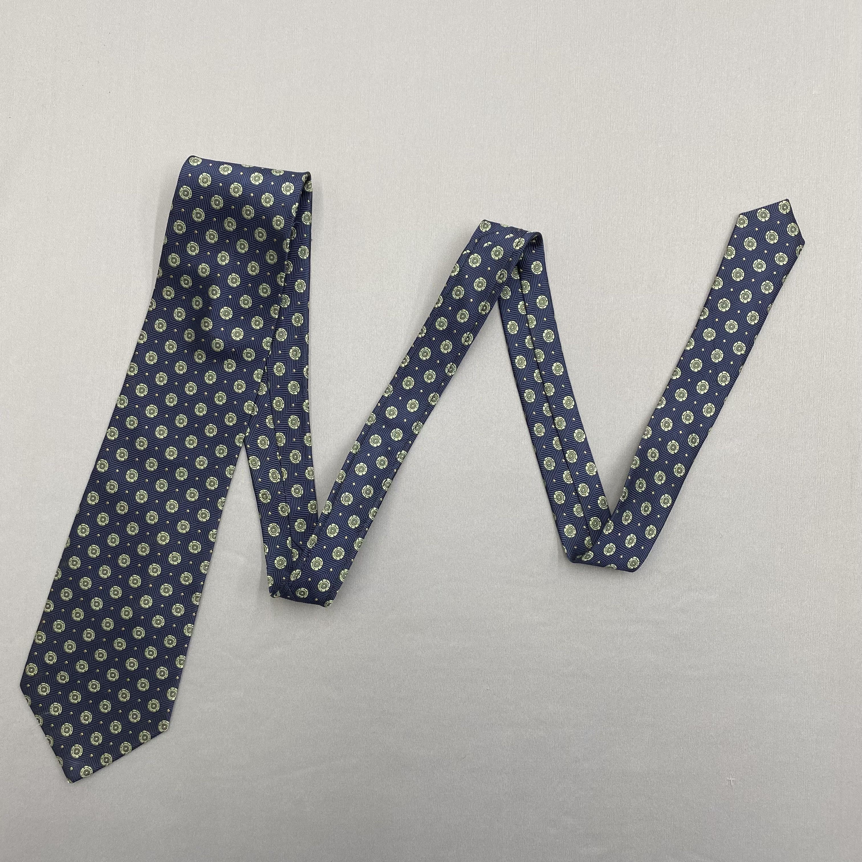 DAKS Vintage Daks SILK Necktie Cravate Pure Silk Neck Tie Size ONE SIZE - 5 Thumbnail