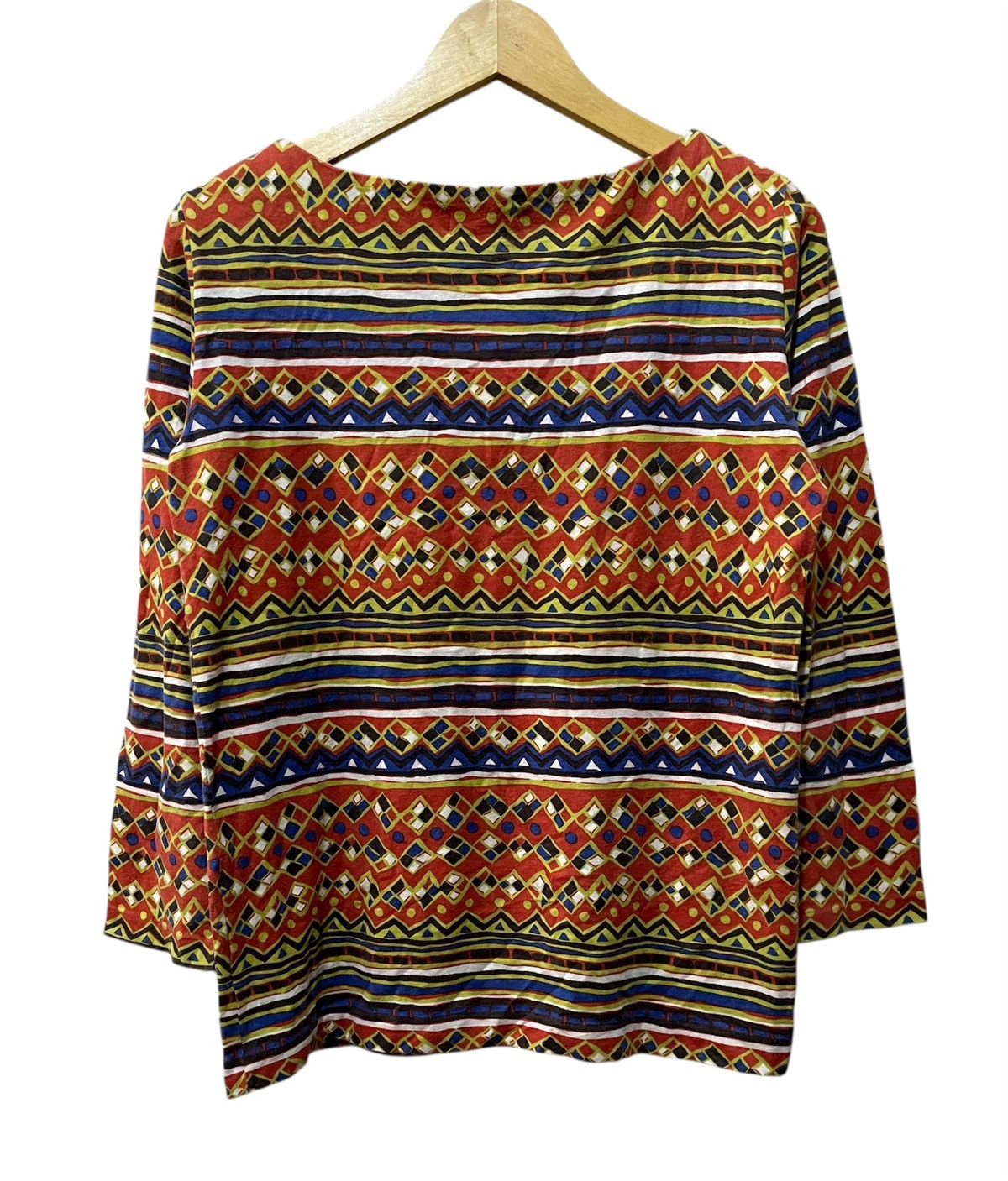 Issey Miyake ISSEY MIYAKE MULTICOLOR BLOUSE / TOP Size M / US 6-8 / IT 42-44 - 8 Thumbnail