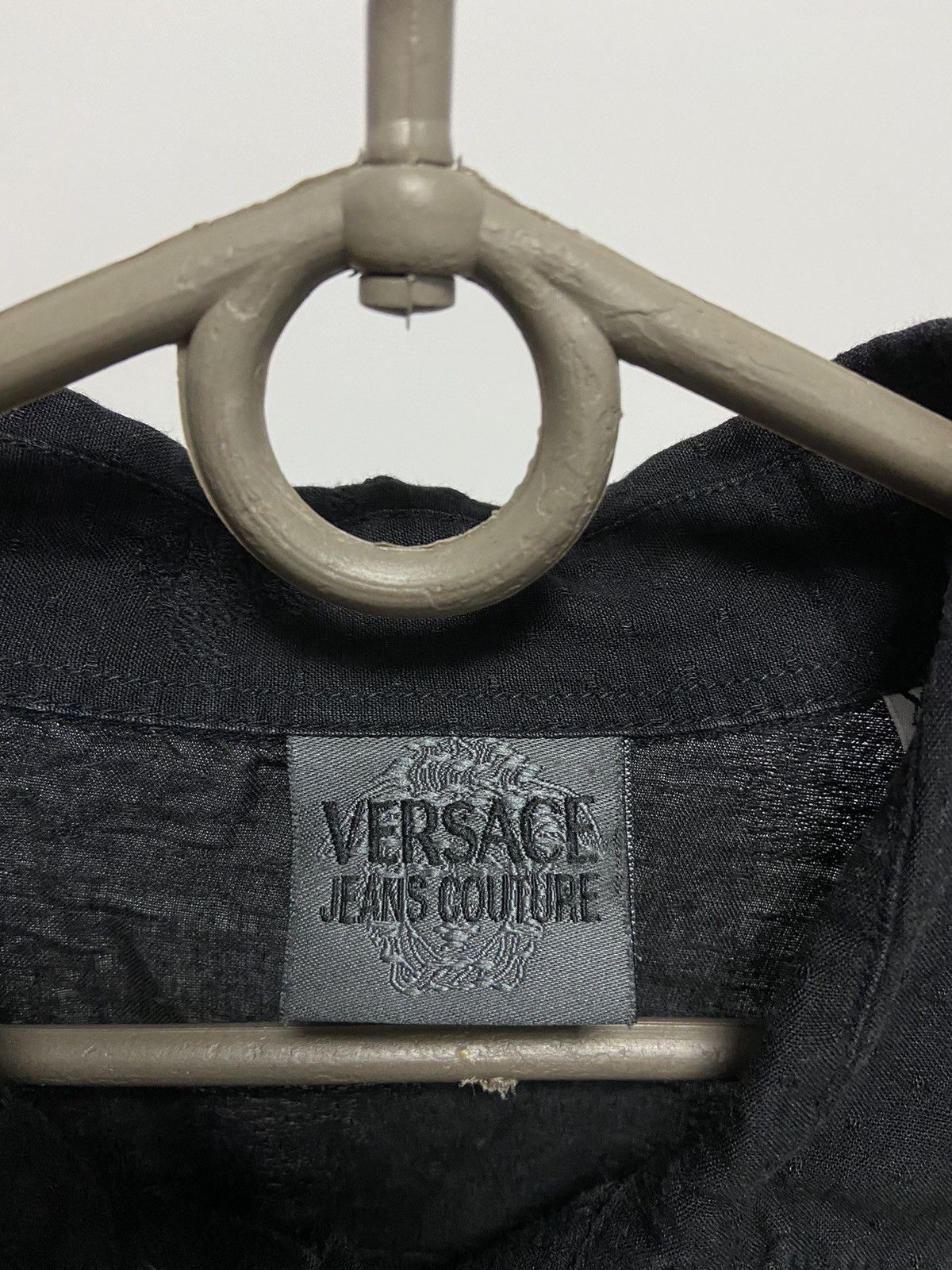 Versace Jeans Couture × Vintage Versace monogram logo Vintage Button Ups Luxury Size US XL / EU 56 / 4 - 4 Thumbnail