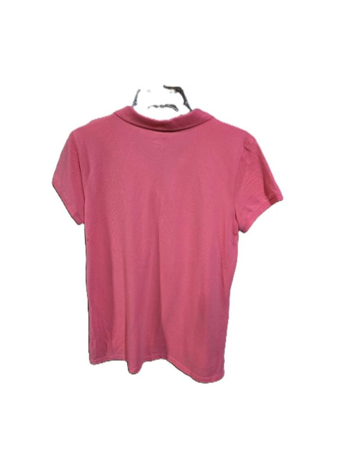 JCPenney JCP Coral Pullover Top Half Button and Collar Size L / US 10 / IT 46 - 2 Thumbnail