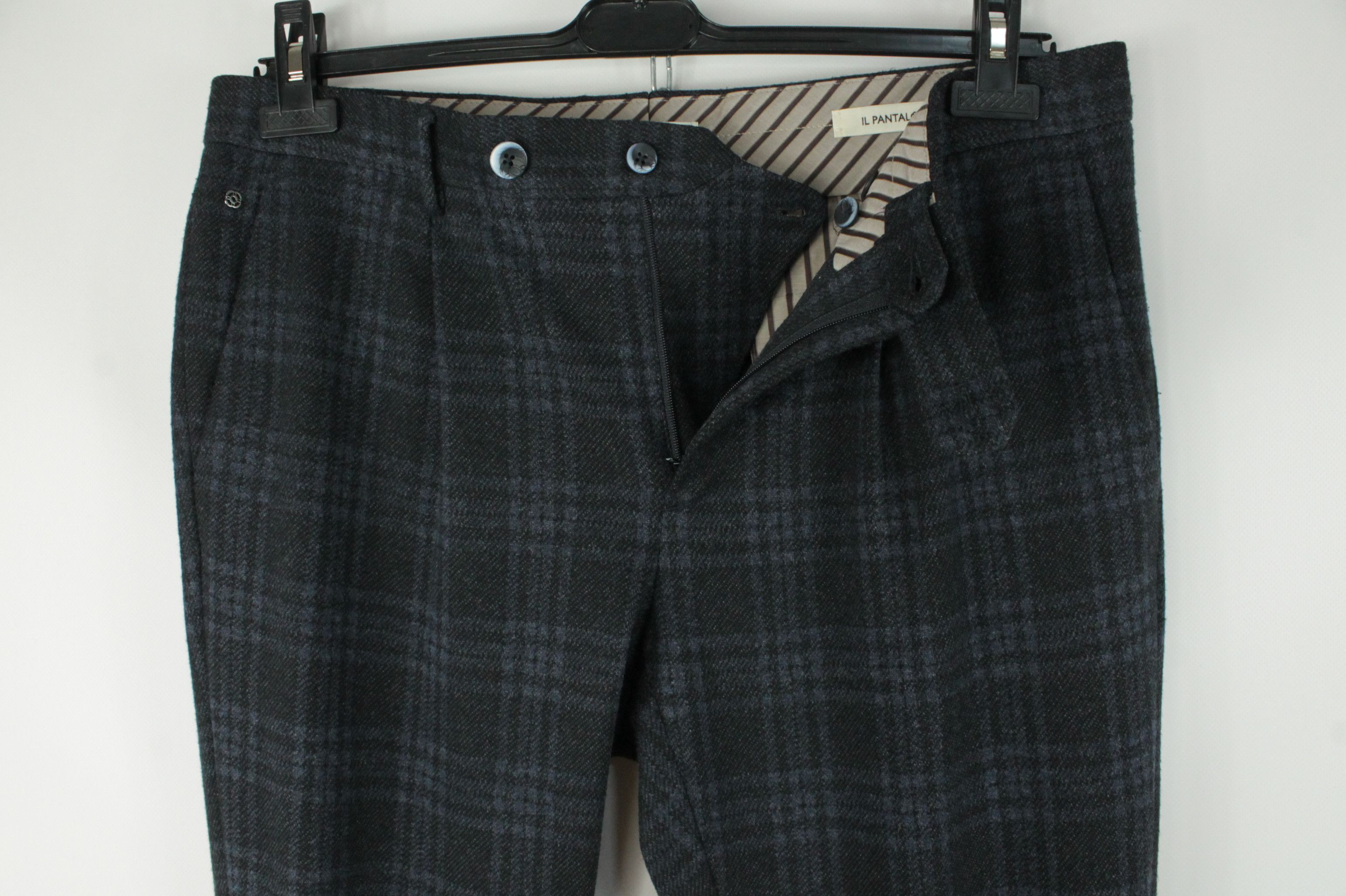 Other GTA IL Pantalone 772 Checked Flannel Slim Fit Trousers Pants Size US 36 / EU 52 - 2 Thumbnail